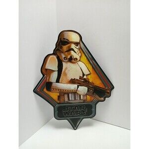 Star Wars Stormtrooper 12" Diamond  Blaster Gun Die Cut Metal Sign Man Cave Art